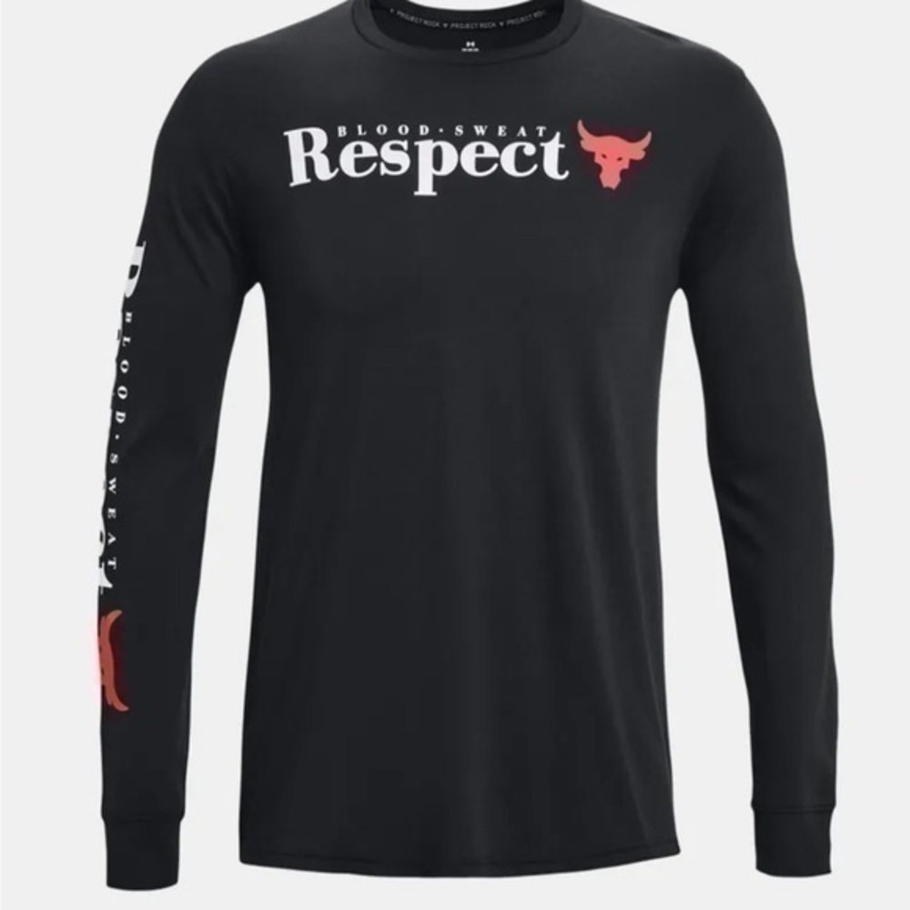 Men’s project rock under armour RESPECT long sleeve shirt Veterans Day size XL P